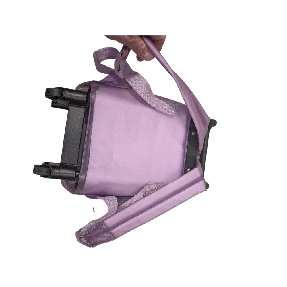 Vintage Dora the Explorer Purple Rolling Backpack with Detachable Map Small